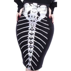 Iron Fist Bone Deep pencil skirt Medium